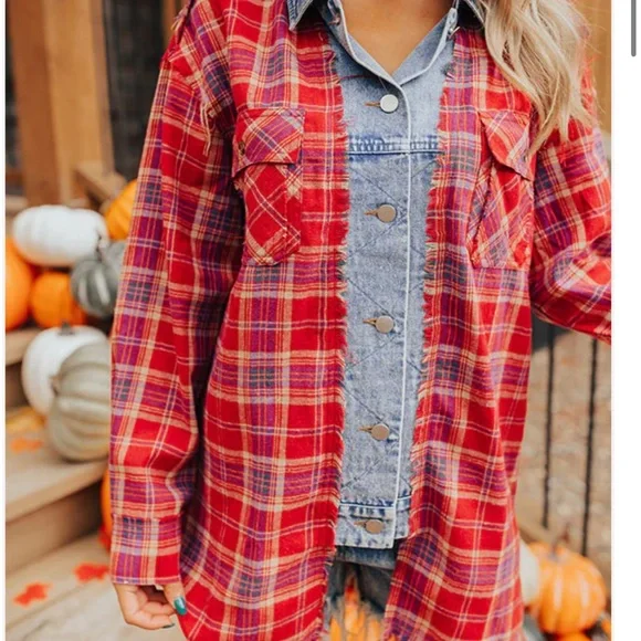 Cool Weather Inclined Plaid Top 🎃 - Picture 6 of 6